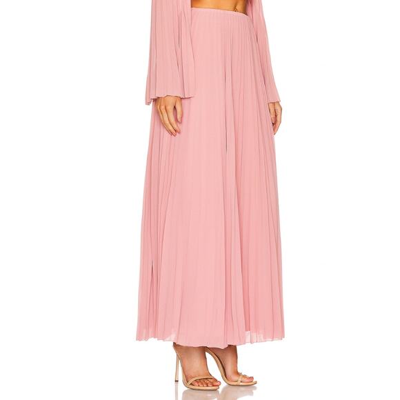 Michael Costello x REVOLVE Marcella Skirt in Mauve NWOT Size Small - Picture 3 of 4